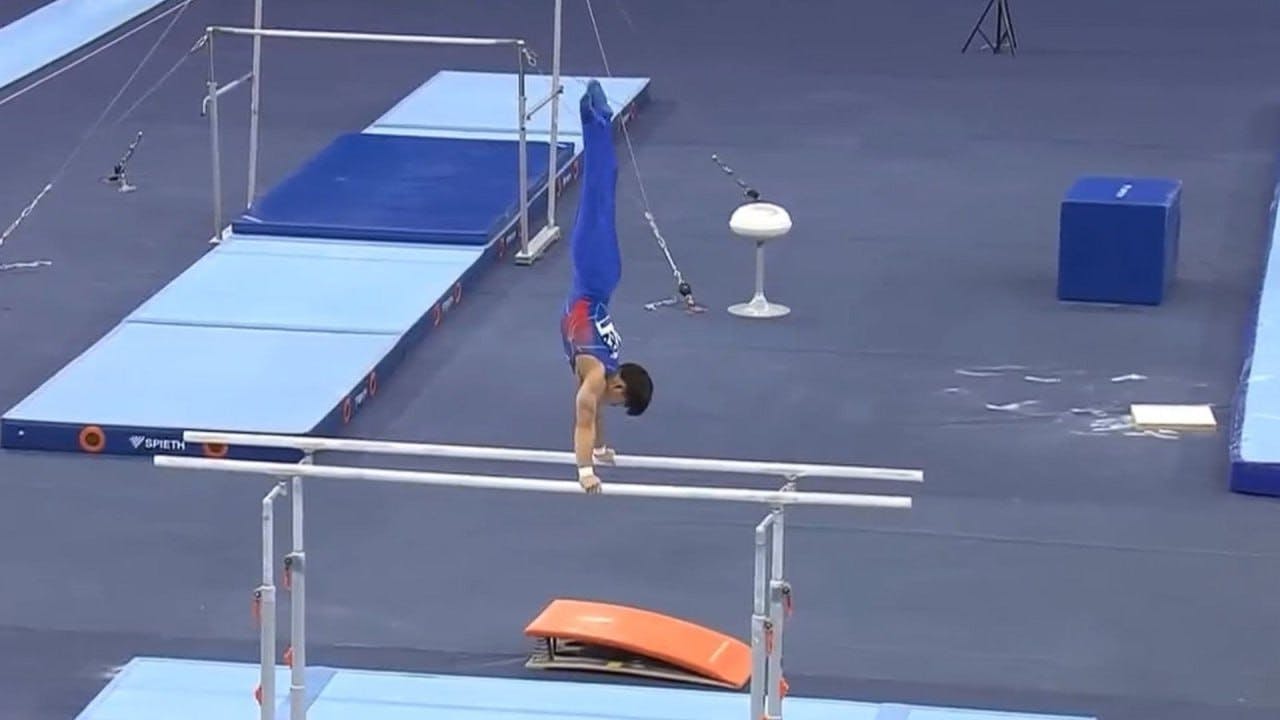 Carlos Yulo bags parallel bars gold in Azerbaijan